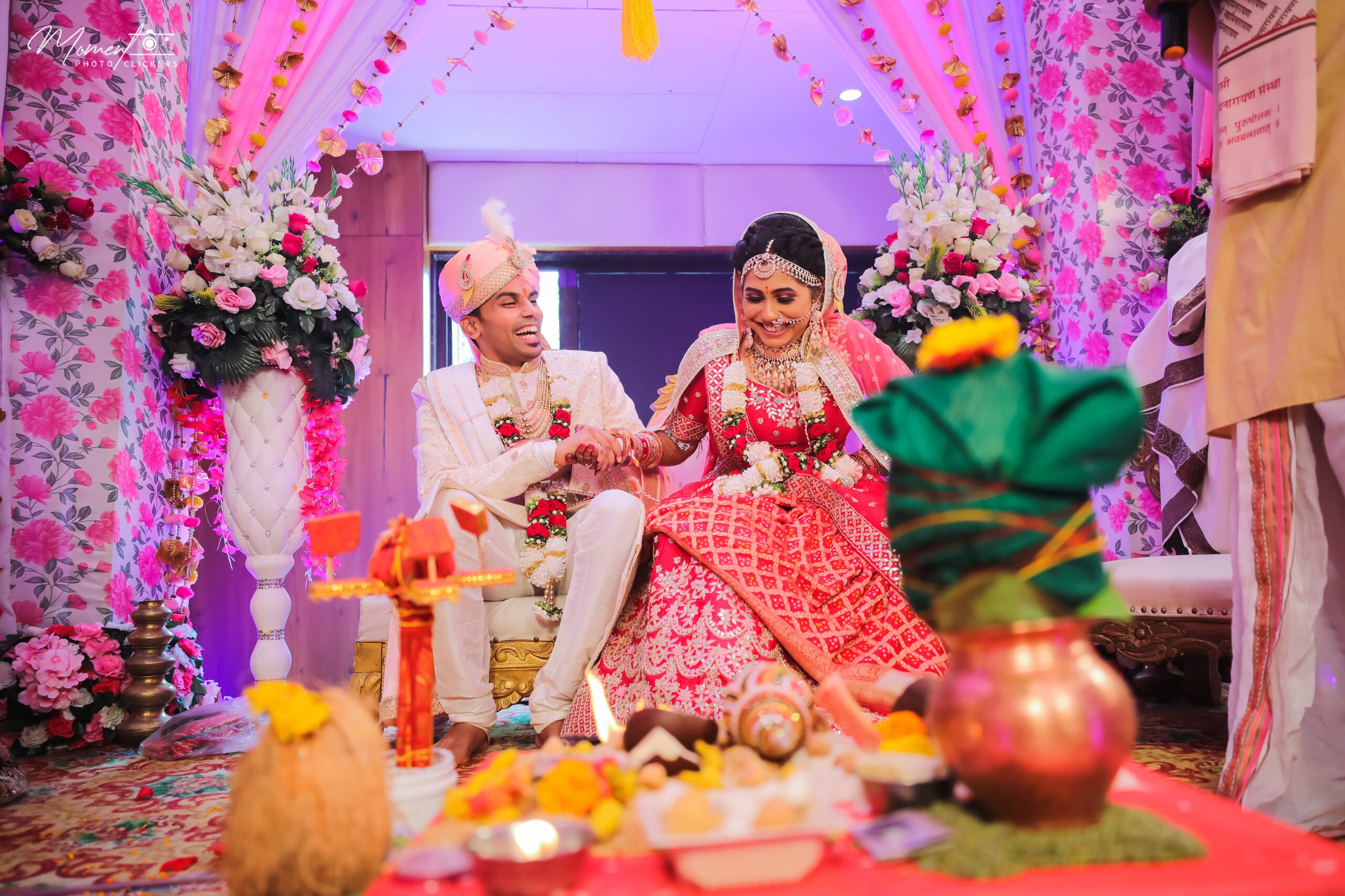 Lovely Couple with joyful Smile | Wedding Shoot